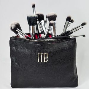 Set of makeup brushes
